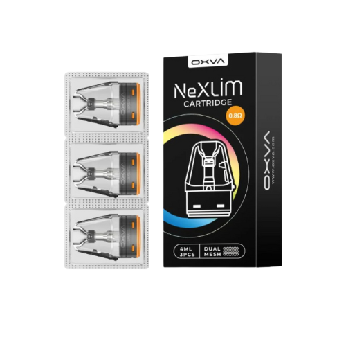 Set of three 4ml Oxva Nexlim replacement pods built for compatibility and optimal vape delivery.
