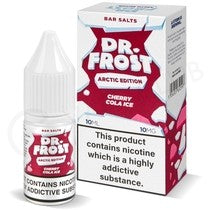 Dr Frost Nic Salt Cherry Cola 30ml delivers the classic fizzy cola flavour blended with sweet cherry and a cool kick perfect for a bold, refreshing MTL vape.