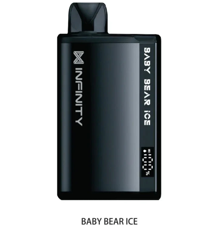 Infinity Ultra 8000 Puffs Disposable Vape in Strawberry Watermelon Ice flavour with sleek design, rechargeable battery, and mesh coil fruity vape with icy smooth finish.