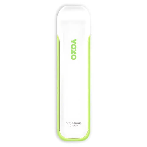 Yozo 800 Puff Disposable Device in Kiwi Passion Guava flavour 30mg with compact body, smooth mouthpiece, and pre-filled e-liquid tropical vape with kiwi, passion fruit, and guava blend.