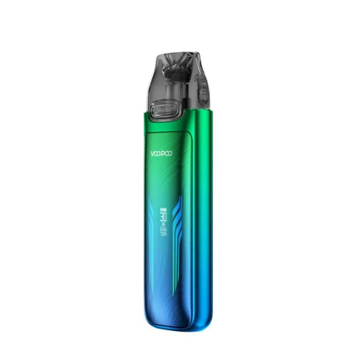Voopoo Vmate Max Pod Kit in Neon Black finish with sleek metallic body, transparent pod, and ergonomic mouthpiece stylish pod system for smooth vaping experience.