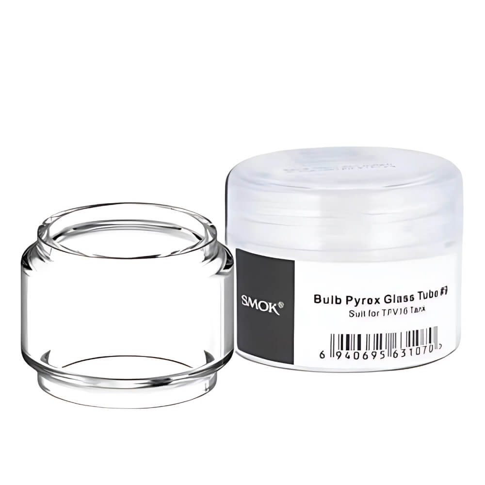 Smok Bulb Pyrex Glass Tube #9 with durable, heat-resistant design replacement glass tube for SMOK tanks to restore e-liquid capacity and smooth vaping performance.