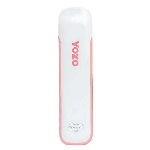 Yozo 800 Puff Disposable Device in Strawberry Watermelon flavour 30mg with compact body, smooth mouthpiece, and pre-filled e-liquid fruity vape with sweet strawberry and juicy watermelon taste.