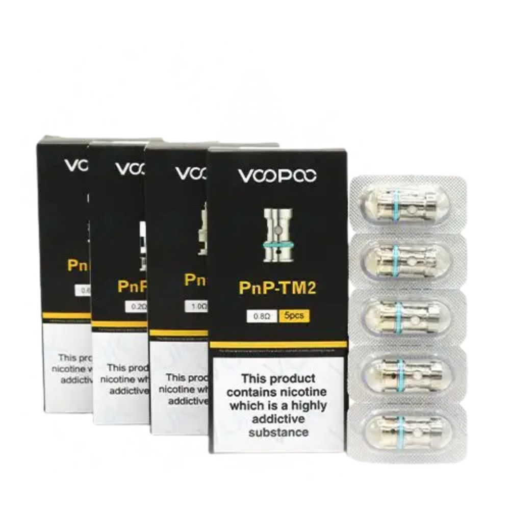 Voopoo PnP TM2 Replacement Coil with mesh design for smooth vapour production, rich flavour, and reliable MTL performance compatible with Voopoo PnP pods and tanks.