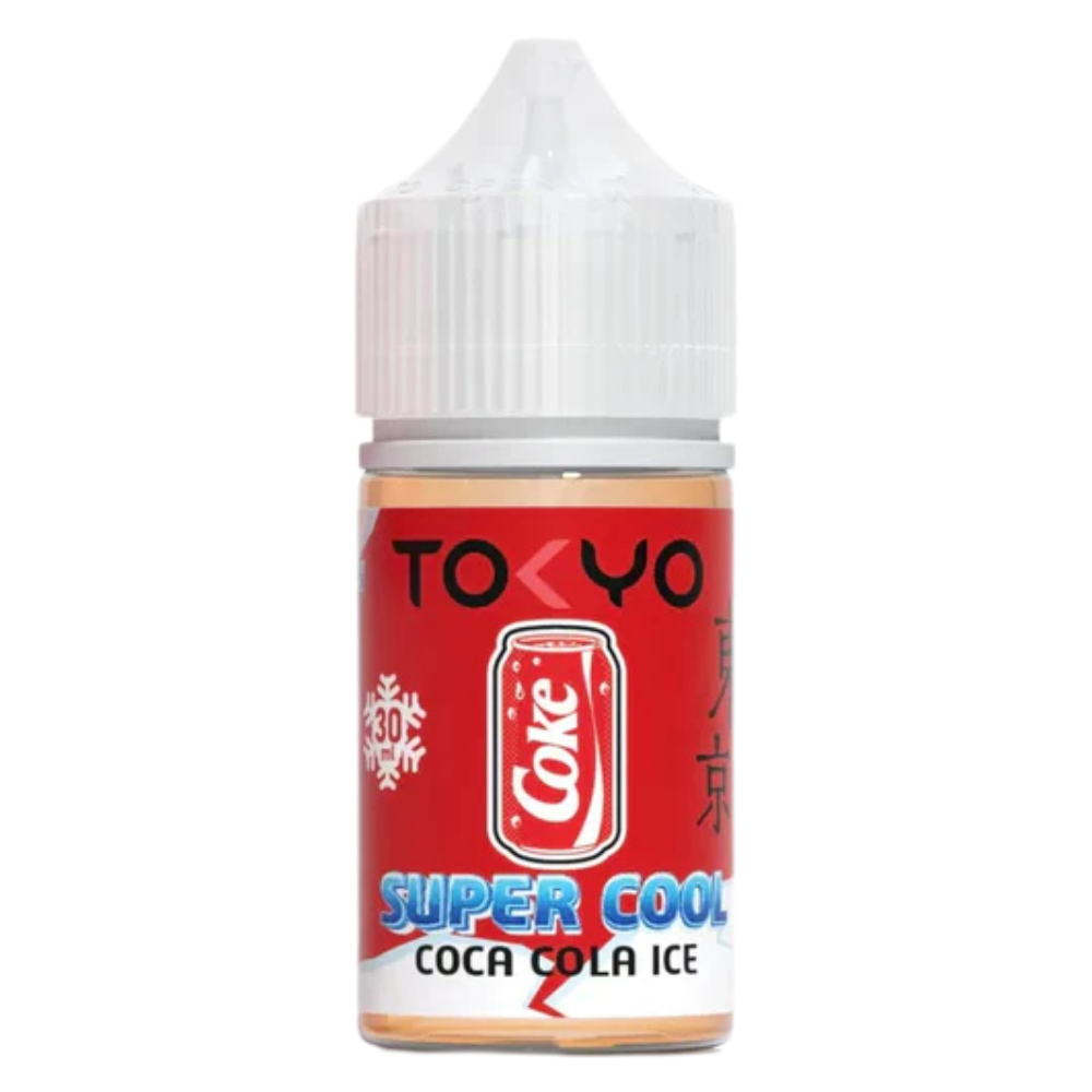 Tokyo Nic Salt Coca Cola Ice 30ml 50mg delivers classic cola flavour with a cool icy twist perfect for a fizzy, refreshing MTL vaping experience.