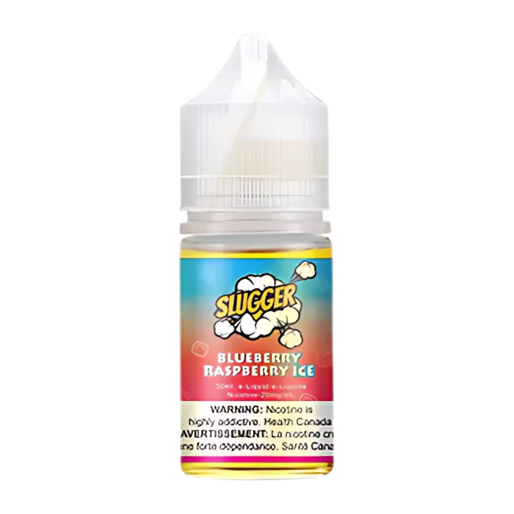 Slugger Nic Salt Blueberry Raspberry Ice 30ml 50mg delivers a sweet berry fusion with a frosty finish  ideal for a smooth, refreshing MTL vaping experience.