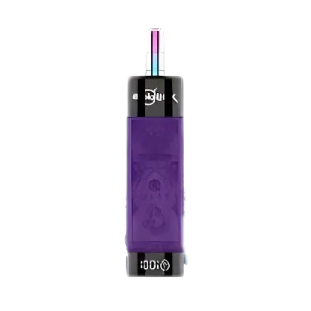 Hookalit X 20K Puffs Disposable Vape in Grape Ice flavour with sleek design, rechargeable battery, and mesh coil long-lasting vape with icy grape flavour.