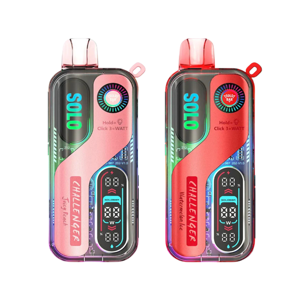 Solo Bar 30K 50mg Disposable Vape with sleek compact design, rechargeable battery, and mesh coil high-capacity disposable vape for smooth, satisfying performance.