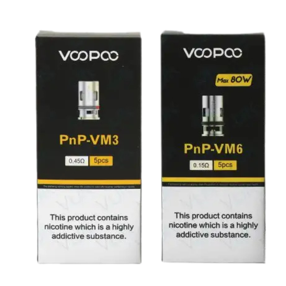 Voopoo PnP VM6 Replacement Coil with mesh design for dense vapour, bold flavour, and smooth performance compatible with Voopoo PnP pod and tank systems.