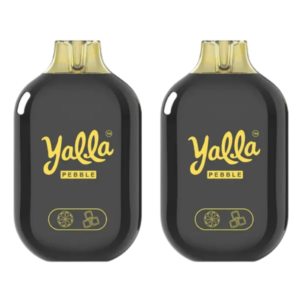 Yalla Pebble 7000 Puffs Disposable Vape with compact pebble shaped design, rechargeable battery, and mesh coil long-lasting vape for smooth, flavourful performance.