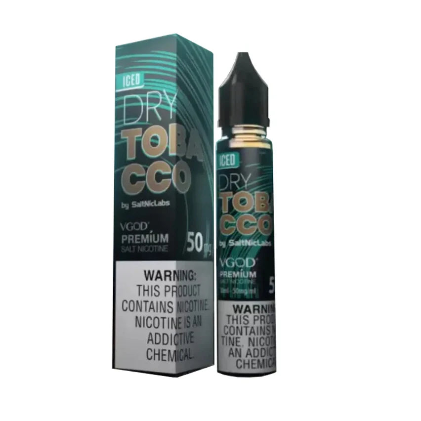 VGOD Salt Nic Dry Tobacco 30ml 50mg delivers a bold, earthy tobacco flavour with smooth nicotine satisfaction perfect for a classic MTL vaping experience.