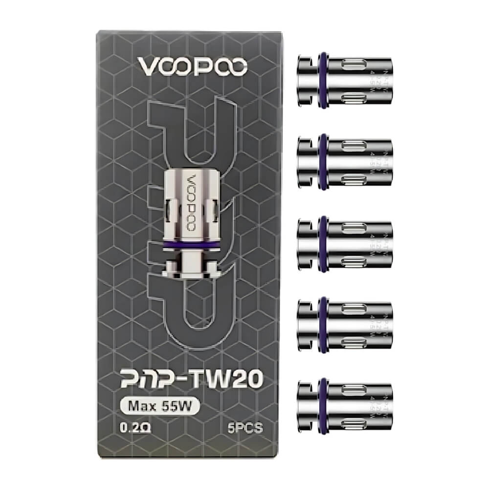 Voopoo PnP-TW20 0.2ohm Replacement Coil with mesh build for balanced vapour, smooth flavour, and reliable performance designed for Voopoo PnP pod and tank systems.