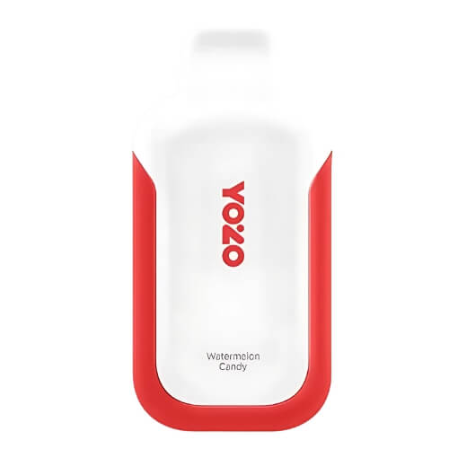 Yozo 7500 Disposable Device in Watermelon Candy flavour 50mg with sleek body, rechargeable battery, and mesh coil fruity vape with juicy watermelon and sweet candy taste.
