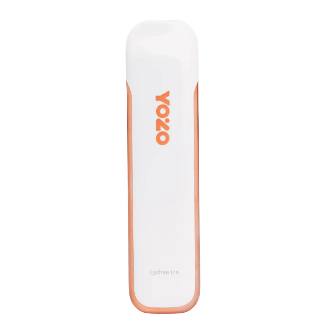 Yozo 800 Disposable Device in Lychee Ice flavour 50mg with compact body, smooth mouthpiece, and pre-filled e-liquid disposable vape with fruity lychee and icy cool taste.