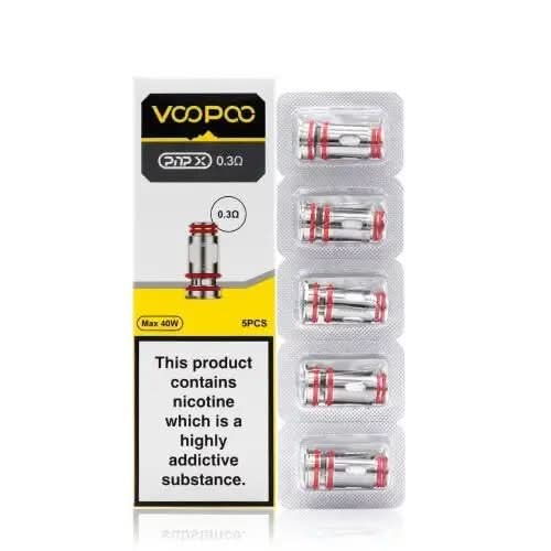 Voopoo PnP X 0.3 Ohm Replacement Coil with mesh build for balanced flavour, smooth vapour production, and reliable performance compatible with Voopoo PnP X pods and tanks.