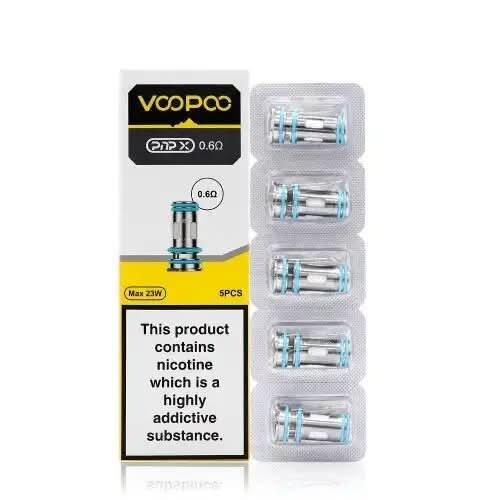 Voopoo PnP X 0.6 Ohm Replacement Coil with mesh structure for rich flavour, smooth throat hit, and consistent vapour designed for Voopoo PnP X pods and tanks.