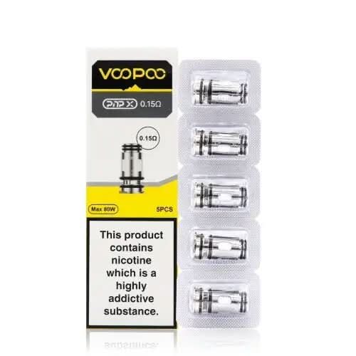 Voopoo PnP X 0.15 Ohm Replacement Coil with mesh design for maximum vapour, intense flavour, and smooth performance perfect for Voopoo PnP X pod systems.